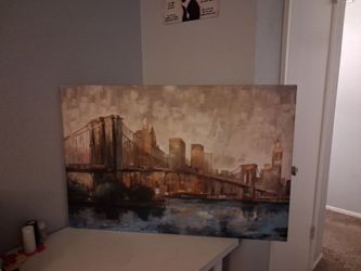Manhattan Bridge. Wall art.
