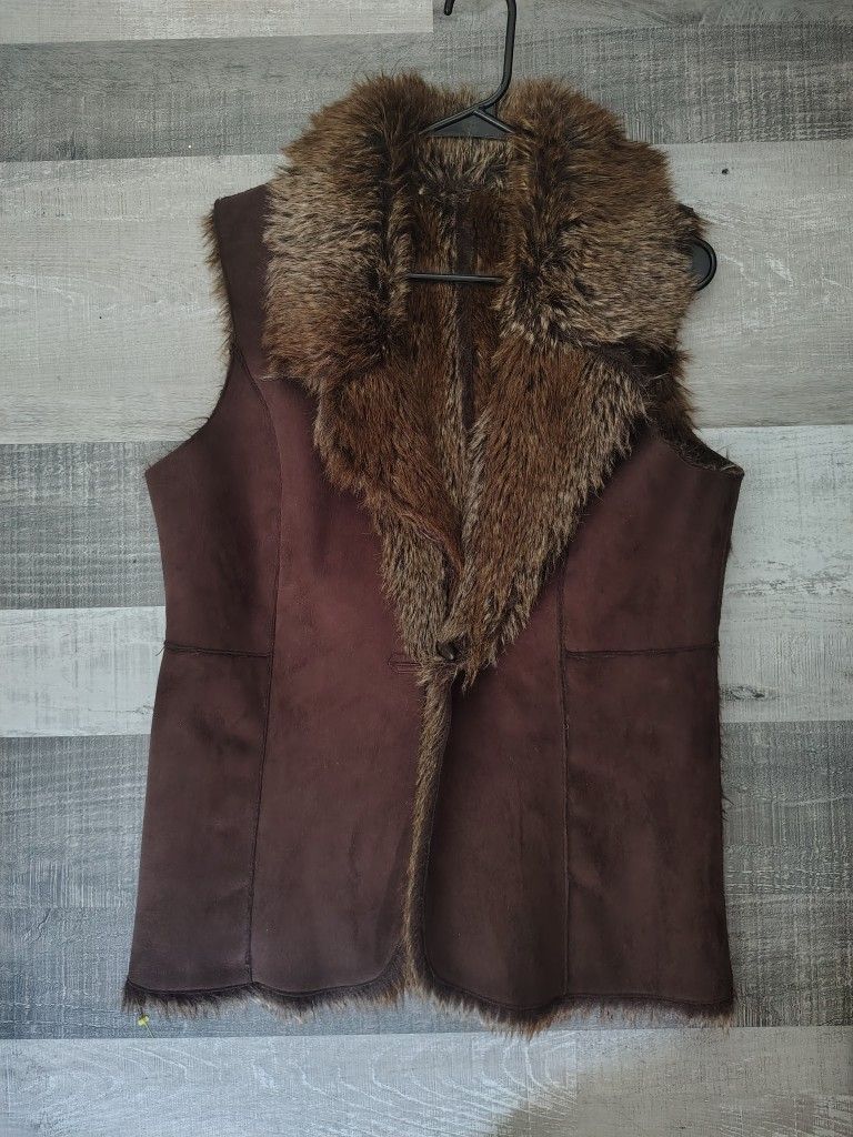 Faux Fur Reversible Vest