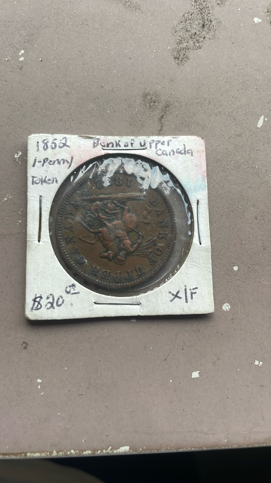 1852 I Penny Token