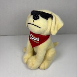 Raising Cane’s Dog Puppy 2022 Plush Sunglasses Red Scarf
