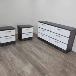 Brand New Dresser and 2 Nightstands / Comoda y 2 Mesas de Noche Nuevo a Estrenar … Delivery 🚚 