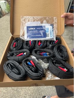 Lorex MCBL-BNCW 60ft BNC Security Video/Power Cable, Compatible with All Lorex MPX/Analog Security Cameras up to 2K (4MP) Resolution