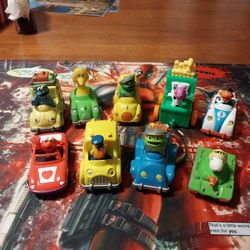 Sesame Street & Snoopy Cars x9 Vintage 1958,1981