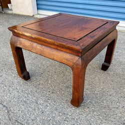Antique Wood Side Table Nightstand