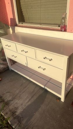 White dresser