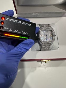 Rainbow Dial Iced Watch