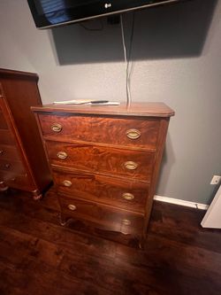 4 drawers dresser tv stand cabinet wood