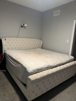 King pillow top mattress & bed frame