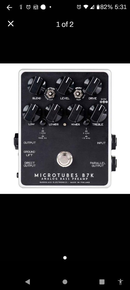Microtubes Darkglass Analog Bass Preamp