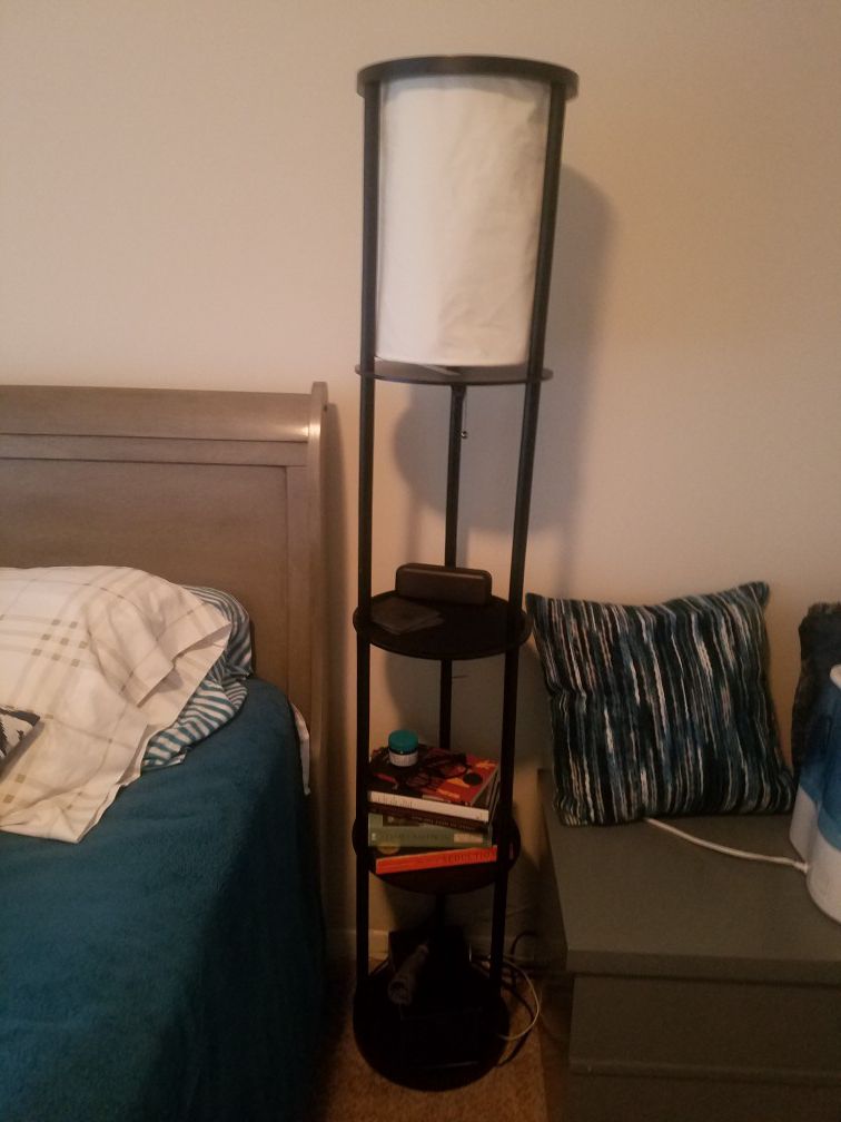 Lamp w/shelves $30