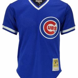 Mitchell &Ness Royal Blue MLB Chicago Cubs Ryne Sandberg 1984 Pullover Jersey