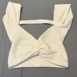 White crop top