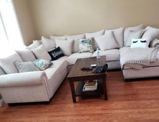Oversized sectional sofa set