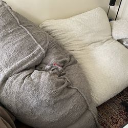 2x Lovesac PillowSac with Premium Phur Covers