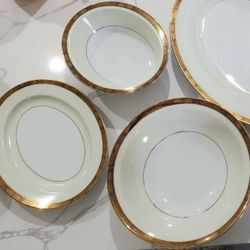 Dinnerware noritake japon 5675 goldkin 50 pieces