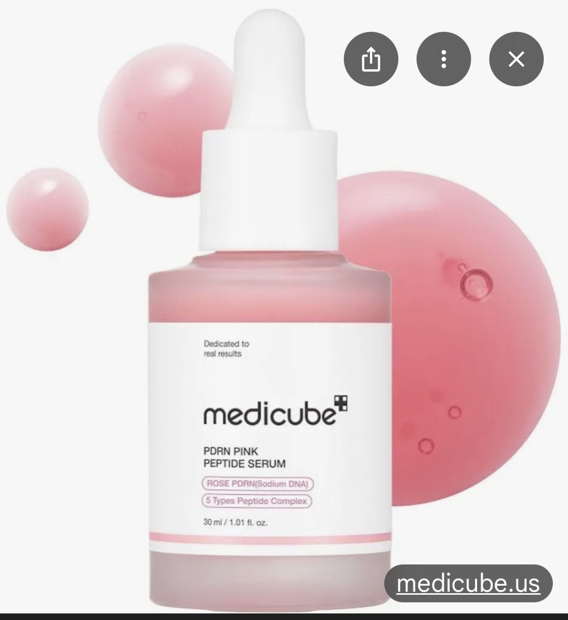 Medicube peptide serum, new