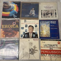 Vintage Vinyl Records Lot – Classical, Soundtracks & Rock (Approx. 45 LPs)