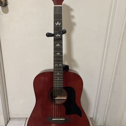 Sawtooth 6 String Guitar mahogany/red 