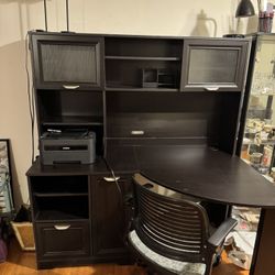 Desk with Hutch And Chair