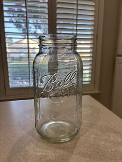 Large glass ball vase