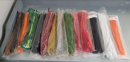 Pipe Cleaners Chenille Stems Bulk Lot