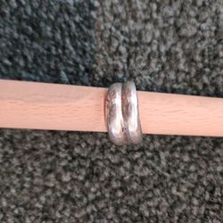 925 Silver Ring TWIN Band Plain Engagement Wedding