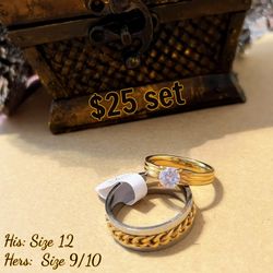 ♥️ Couples Ring Set $25 For Both ♥️