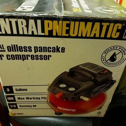 Central Pneumatic 3Gal Air Compressor NEW