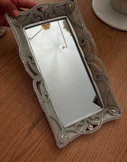 Silver Vanity Mirror Tray