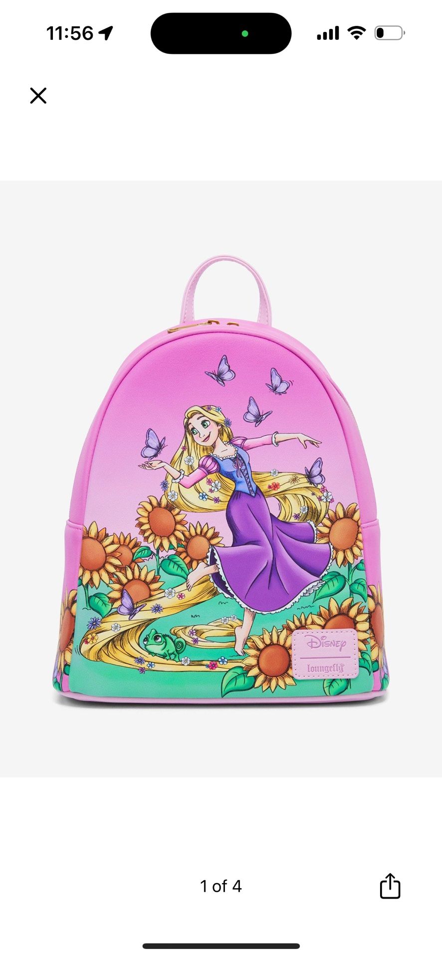 Disney Loungefly tangled rapunzel sunflower field mini  display picture 3