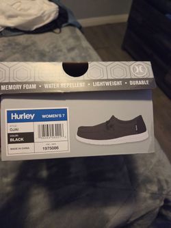 New Hurley Ojai Women's 7 Slip-On Shoes Black