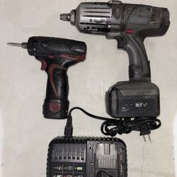 MATCO Tools 18V 1/2” Impact and 12V 1/4” Impact Driver Set