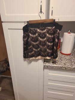 lace mini skirt