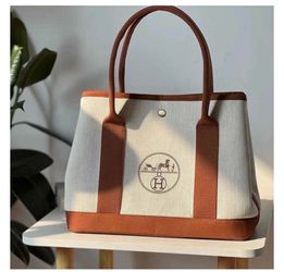 Upcycled Hermes Dust Bag-Garden Party-Canvas
