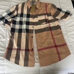 Burberry Short Sleeve Button Up 