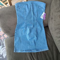 New XS Bratz  Strapless Dress Forever 21