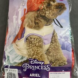 Disney Halloween Princess Ariel Dog Costume (New)