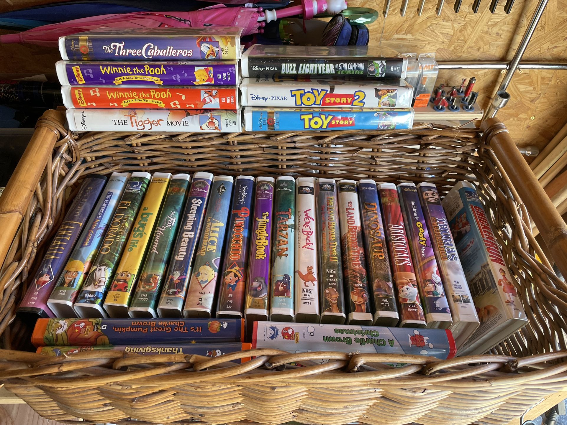 Disney VHS Clamshell Lot