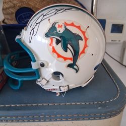 Jason Taylor Signed Mini Helmet 