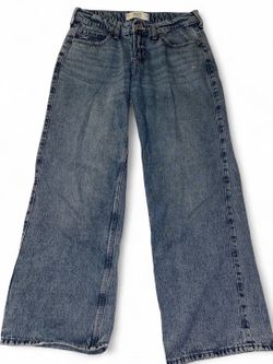 Hollister low-rise baggy bow jeans