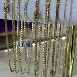 Tobilleras Oro 10 Kt 