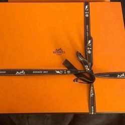 Hermes large empty gift box for bag 14x11x4.5 inches