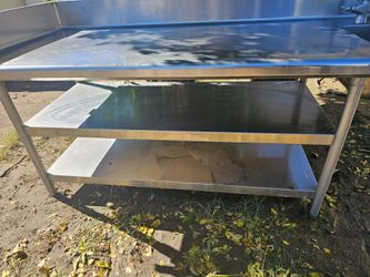Outdoor stainless-steel utility sink