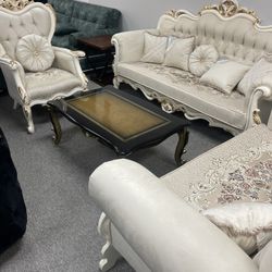 New Classic Luxury Living Room Sofa Set 3pc - Delivery And Financing Available 