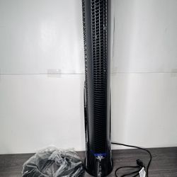 Vornado OSCR37 Oscillating Tower Fan and Air Circulator with Remote, Smooth Oscillation 37-Inch, Black