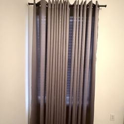 Gray Curtains- 2 Panels