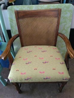 Vintage chair- Re Upholstered