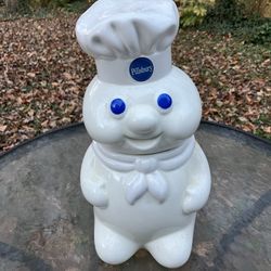 Brand New Pillsbury Doughboy Cookie Jar/Lid Discontinued Circa1988 