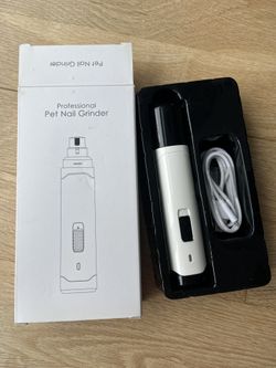 Electric Grinder Pet Dog Nail Trimmer USB Charge Clipper Professinal Used once