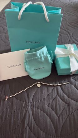 Return to Tiffany® Heart Tag Bead Bracelet in Silver